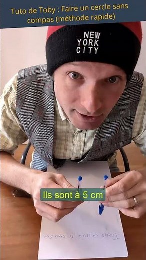 Tracer un cercle parfait sans compas - les tutos de Toby