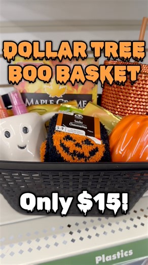 Dollar Tree Boo Basket only $15! Dollar Tree has some adorable items to make a boo basket this fall/halloween season. Let me know what you think! #dollartree #boobasket #boobasketideas #dollartreefinds #budgetfriendly #dollartreediy #boobasketseason #spookyseason #dollartreeobsessed #dollartreegifts #giftsforher #giftideas #dollartreecommunity | CassidysCorner