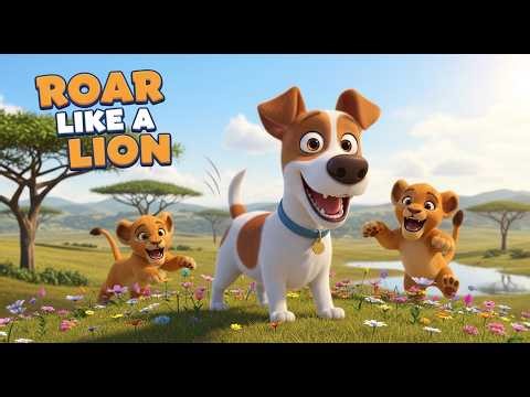 Roar Like A Lion / Educational, Animated Music Video for Kids
