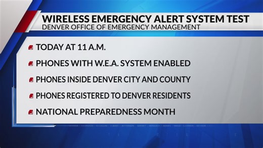 Denver to test Wireless Emergency Alert system