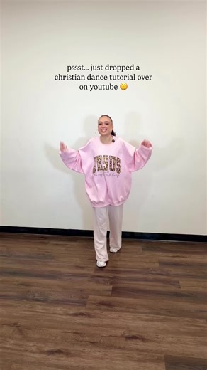 Mini tutorial over on YouTube - FULL class and combo over on Skool.com 🤭 can’t wait to dance together, God is the coolest! #worshipwerk #faithoverfear #christian #godsplan #christiandance #dance #worshipthroughmovement #faithinmotion #godisgood #danceforhisglory