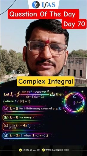 Complex Integral | Complex Analysis | CUET PG Maths | IFAS