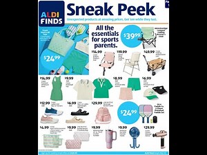 Aldi In Store Ad May 28 – June 3, 2025. All the essentials for sports parents