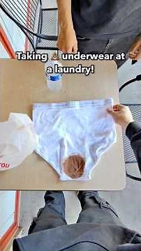 Taking Poop Underwear At A Laundry! #prank #funny #viral