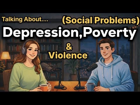 "Talking About Social Problems In English | Real Life English Conversation | English Podcast"