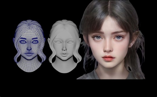 【Maya角色建模】2小时超详细写实人物建模布线技巧与思路，Maya人物建模教程。