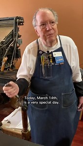 76K views · 256 reactions | Today is Pi Day! Pi (3.14159…) is the name given to the ratio of the circumference of a circle to the diameter. In honor of Pi Day today (March 14), Howard printed figures of the largest wood type we have in the museum. Bonus video of Howard demonstrating how we clean the type after printing and breaking down the form: https://youtu.be/e6mF5IqBDT0 #PiDay #pi #sacramento #asmr #printing | Sacramento History Museum | Facebook