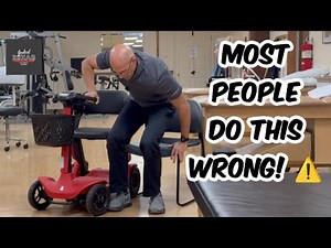 Stop Risky Transfers! Learn the Right Way to Move from a Mobility Scooter | Dr. Monte Demonstrates 👀