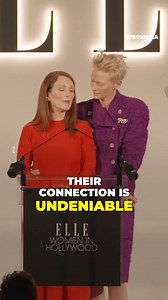 67K views · 345 reactions | Julianne Moore and Tilda Swinton were the center of attention during ELLE's Women in Hollywood celebration. On this occasion, they also took the time to celebrate their friendship. | Rosa + | Facebook
