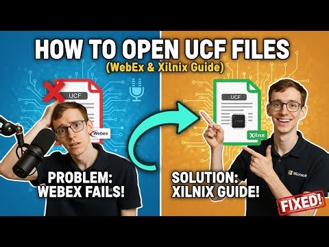 How to Open UCF Files (WebEx & Xilinx Guide)