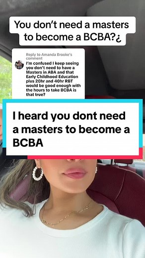 Replying to @Amanda Brooke The educational requirments to become a BCBA if you are in the Field are as follow: ✔️HS ✔️Bachelors (can be in anything) ✔️Masters in ABA OR if you have a masters already, you need to take the #VerifiedCourseSequence Which means taking masters level aba core classes ✔️1500-2k Supervision hours (1.5-5years) they give you 5 years to collect them. ✔️Pass The BCBA Exam ✔️Retake the exam (like me) if you failed the first time! 56%ish passing rate #bcba #howtobeabcba #abagr