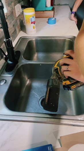 kitchen sink diy ❤️ #diyproject #sink #diyhomedecor
