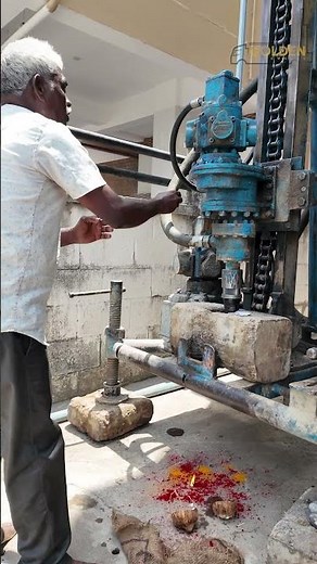 Borewell Drilling Machine in Action | Water Finding Process #goldenborewell #borewelldrilling