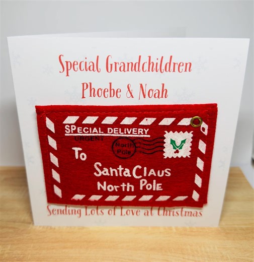 Personalised Special Family Christmas Card: Letter to Santa - Etsy UK