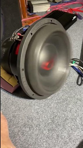 12" DD subwoofer excursion