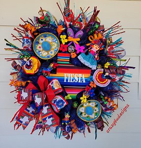 Fiesta Wreath - Etsy