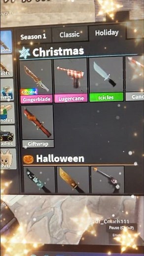 Trading for Chroma Gingerblade and Lugercane in MM2! ❄