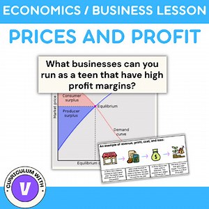 Prices and Profit ECONOMICS LESSON - Revenue and Costs Practice, Business