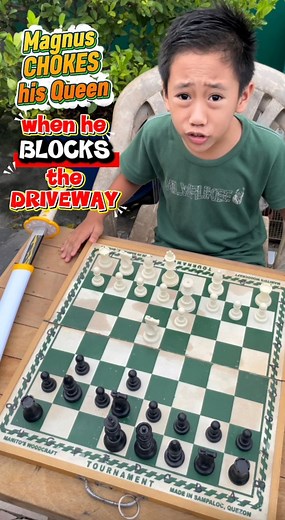 Magnus ch0kes his queen when he blocks the driveway😱 #chess #chesspuzzle #fblifestyle #reelschallenge #tournament | GeozanMoves
