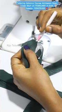 Tailoring Tips and Tricks ✅️ / Method 1- Cross piece joining for beginners