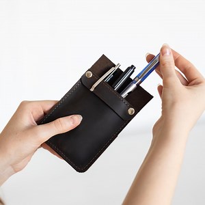 Pocket Protector Pen, Leather Pocket Protector, Pocket Organizer Nursing, Leather Pocket Organizer, Shirt Pocket Protector - Etsy