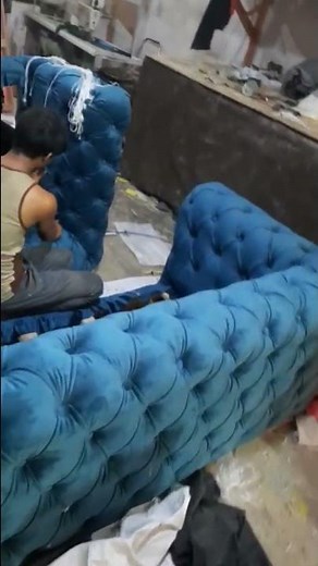 Chesterfield Sofa Set | How to make Chesterfield sofa | Velvet Chesterfield | Couch and Chairs