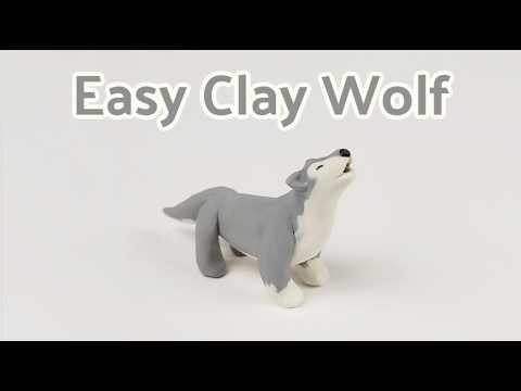 Easy Clay Wolf │Polymer Clay Tutorial