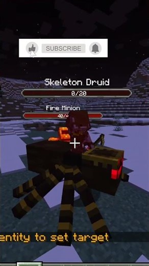 Fire Minion vs King Spider (Minecraft Mob Battle)