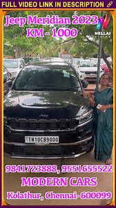 2.7K views · 27 reactions | Jeep Meridian Model - 2023 KM - 1,000 Address:- MODERN CARS No. 12, Parvathi Amman Nagar, 200 Feet Inner Ring Road, Kolathur, Chennai- 600099 Mobile No. 9841723888, 9551655522, 9094699099 #JeepMeridian #JeepWrangler | Nellai Vision | Facebook