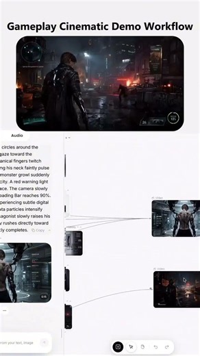 DeeVid AI：Gameplay Cinematic Demo Workflow