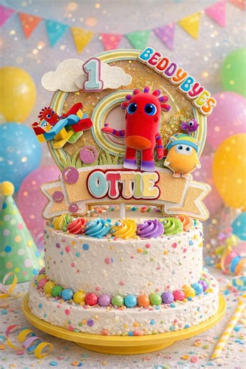 Beddybyes Cake Topper, Cbeebies Cake Topper, Personalised Toddler Topper, Kids Party Decoration, Cake Decor - Etsy Australia