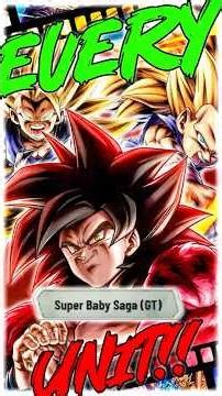 Rating EVERY Baby Saga Goku Unit from WORST to BEST #dragonball #pvp