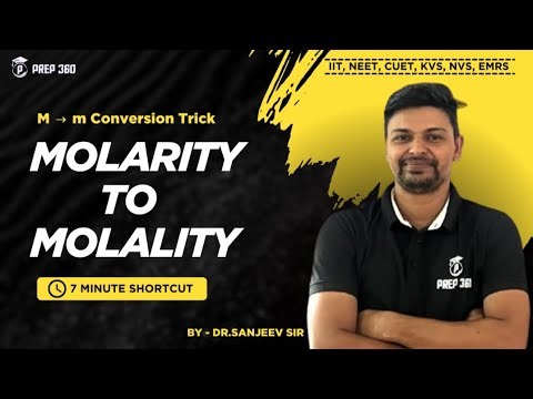 How to Find Molality from Molarity? | Quick Chemistry Trick | PREP360 #chemistry 