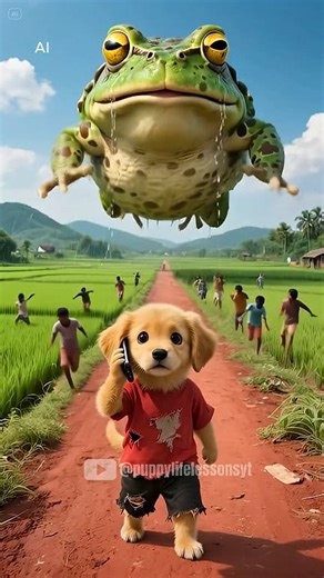 The poor puppy rescue pregnant toad #puppy #rescue #pregnancy #toad #animals #reelsvideo #fbreels #shorts #reels | Puppy Life Lessons