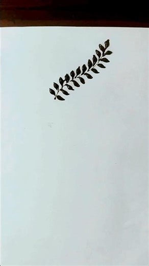 Easy Mehndi Leaf Design for Beginners | Simple Mehndi Practice 🌿