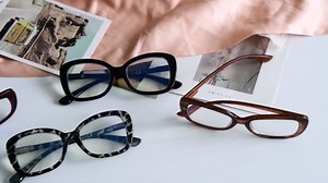 Eyekepper 4-Pack Reading Glasses Blue Light Blocking Oversized Computer Glasses Readers Women +1.25