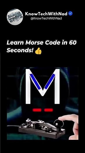 Learn Morse Code in 60 Seconds! 🧠⚡ #Shorts #morsecode #watch
