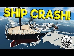 MASSIVE WAVE SPLITS & SINKS SHIP! - Stormworks: Build and Rescue Gameplay - Sinking Ship Survival