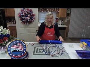 How to Make a DIY Defend Our Seas Navy Military Wreath Making Tutorial