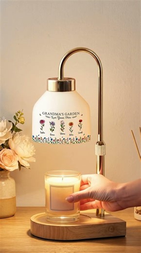 Grandma's Garden Love Grows Here | Personalized Candle Warmer