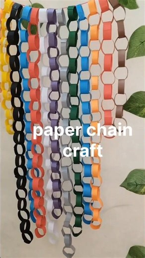 paper chain craft ideas 💡#youtubeshorts #shorts #shortsfeed #papercraft #diy