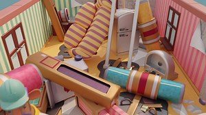 Who knew redecorating could be so fun? Tools Up brings colorful couch co-op apartment renovation to PS4 tomorrow: play.st/35N2NTA | PlayStation