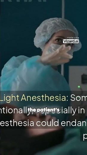 Anesthesia awareness #criticalcare #medicaleducation #anesthesia #painmedicine #icu #healthcare