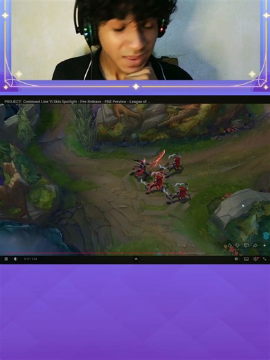 Essa skin é bonita, mas será que vale o preço? PROJECT: Command Line Yi Skin React!!! #reaction #react #skin #gacha #fyp