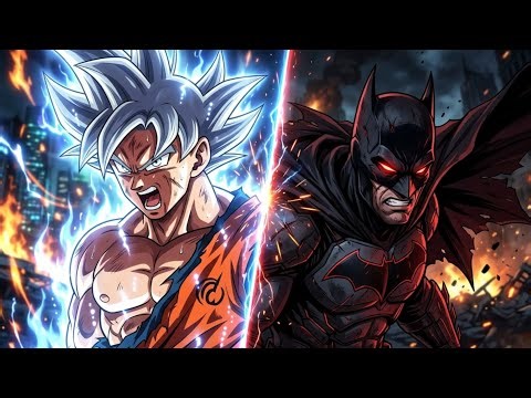 Goku vs Batman Ultimate 2D Fight | Ultra Instinct vs Hellbat Armor (Full Battle)