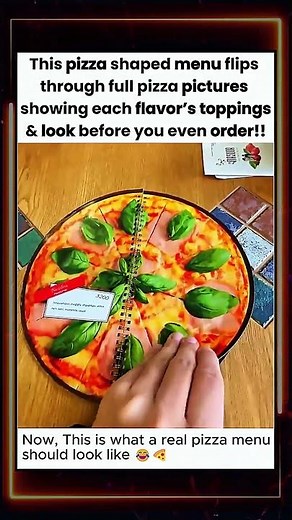 This Pizza Menu Shows Every Pizza Before You Order 🍕