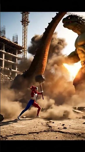 Harley Quinn fights a Lizard #HarleyQuinn #Hulk #MarvelDC #LizardMonster #aimarvelcinematic