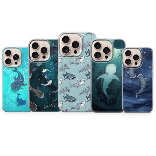 Whale Shark Phone Case Sea Animal Cover for iPhone 16,15,14,13,12 Samsung S25,s24,s23fe,s22,a16,a26,a56,pixel9pro,8a,7 - Etsy