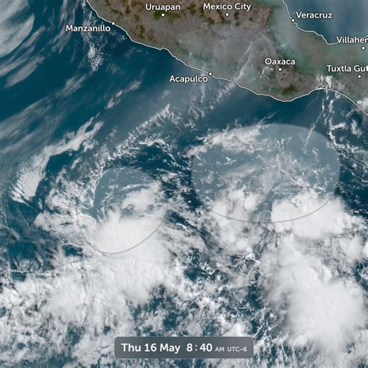 22K views · 210 reactions | Hurricane Season 2024 is underway in the eastern Pacific. Two disturbances south of Mexico are being monitored by the NHC, and a tropical depression could form this weekend or early next week. Latest satellite view ️ | Zoom Earth | Facebook
