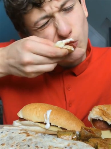 Breakfast Mukbang ASMR #foodtiktok #mukbang #asmreating #breakfast | food asmr